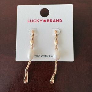 Lucky Brand Freshwater Pearl Dangle Earrings